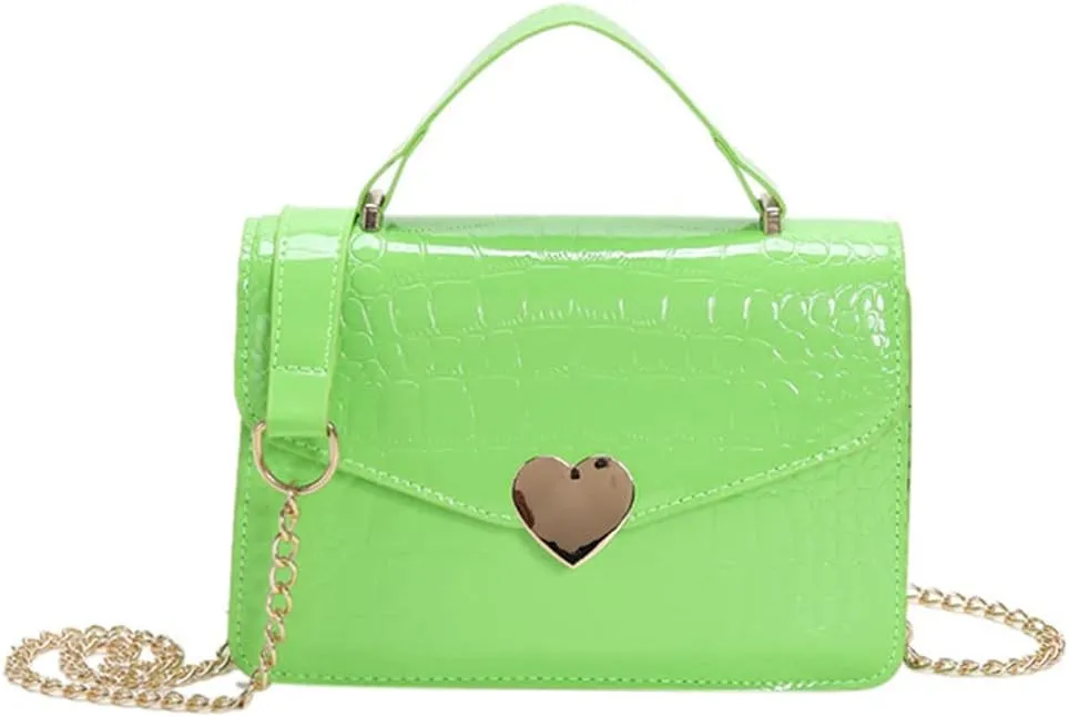 JHVYF Women Crossbody Shoulder Handbag Cute Cross-body Messenger Purse Satchel Casual Bag Evening Clutch Green