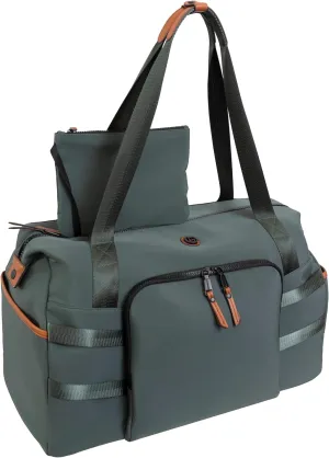 Joan & David 20 Inch Sport Nylon Weekender Travel Duffle (Aloe Green)