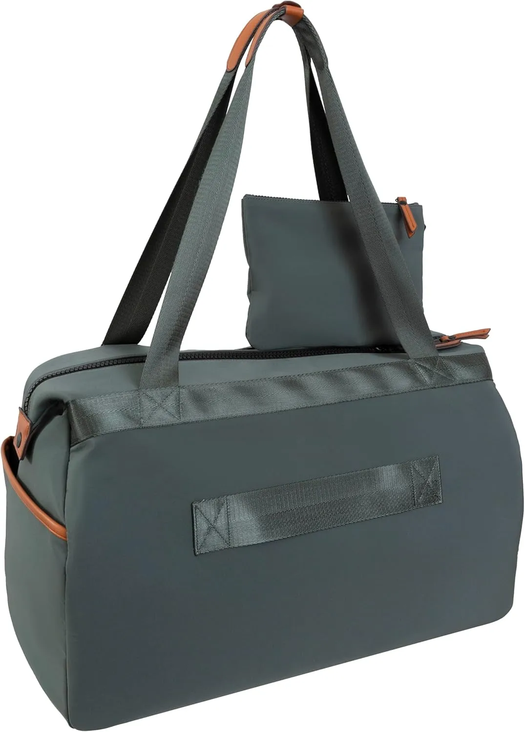 Joan & David 20 Inch Sport Nylon Weekender Travel Duffle (Aloe Green)