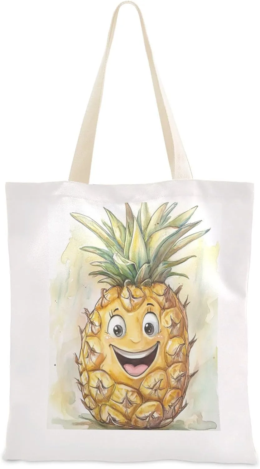 JSTEL Canvas Tote Bag for Women with Pocket,Canvas Tote Purse Shopping Bag