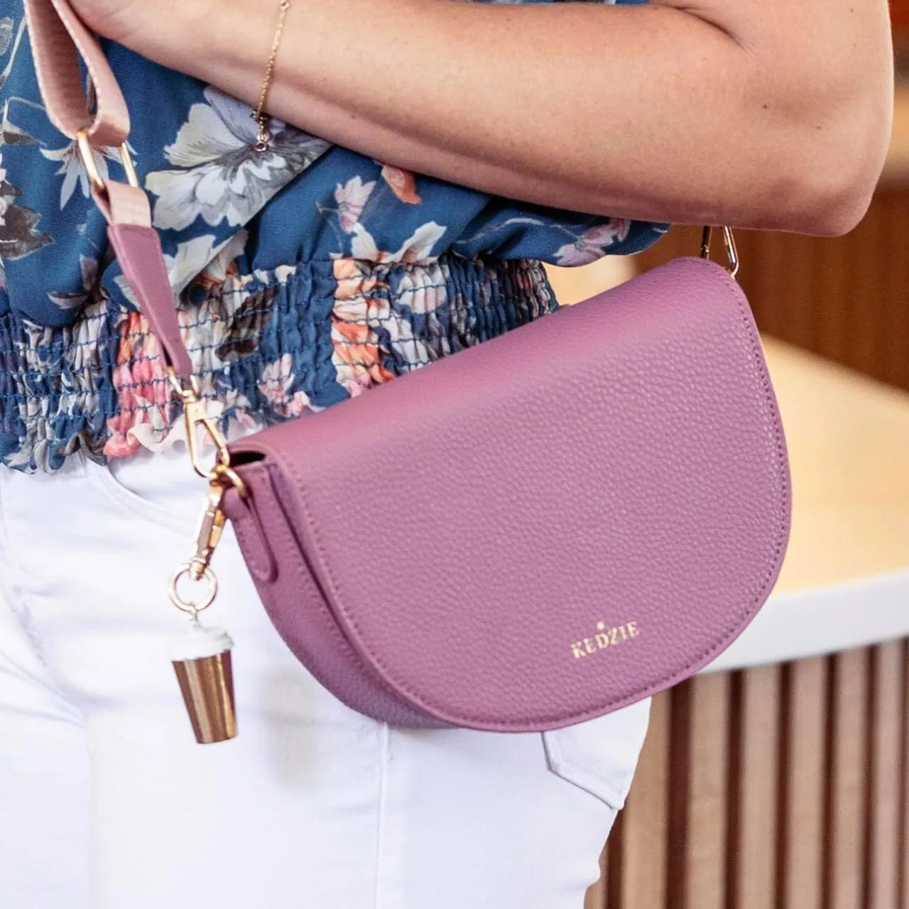 KEDZIE Luna Crossbody Bag Shoulder Purse with Removable Strap Messenger Bag for Women, Girls