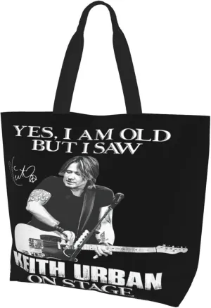 Keith Music Urban Women's Tote Bag Lightweight Handbag Large Tote Bag Shoulder Bag for Work Travel