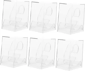 KESYOO 6Pcs Transparent Watch Storage Boxes Durable Display Case for Watches Packing Case for Organizing and Protecting