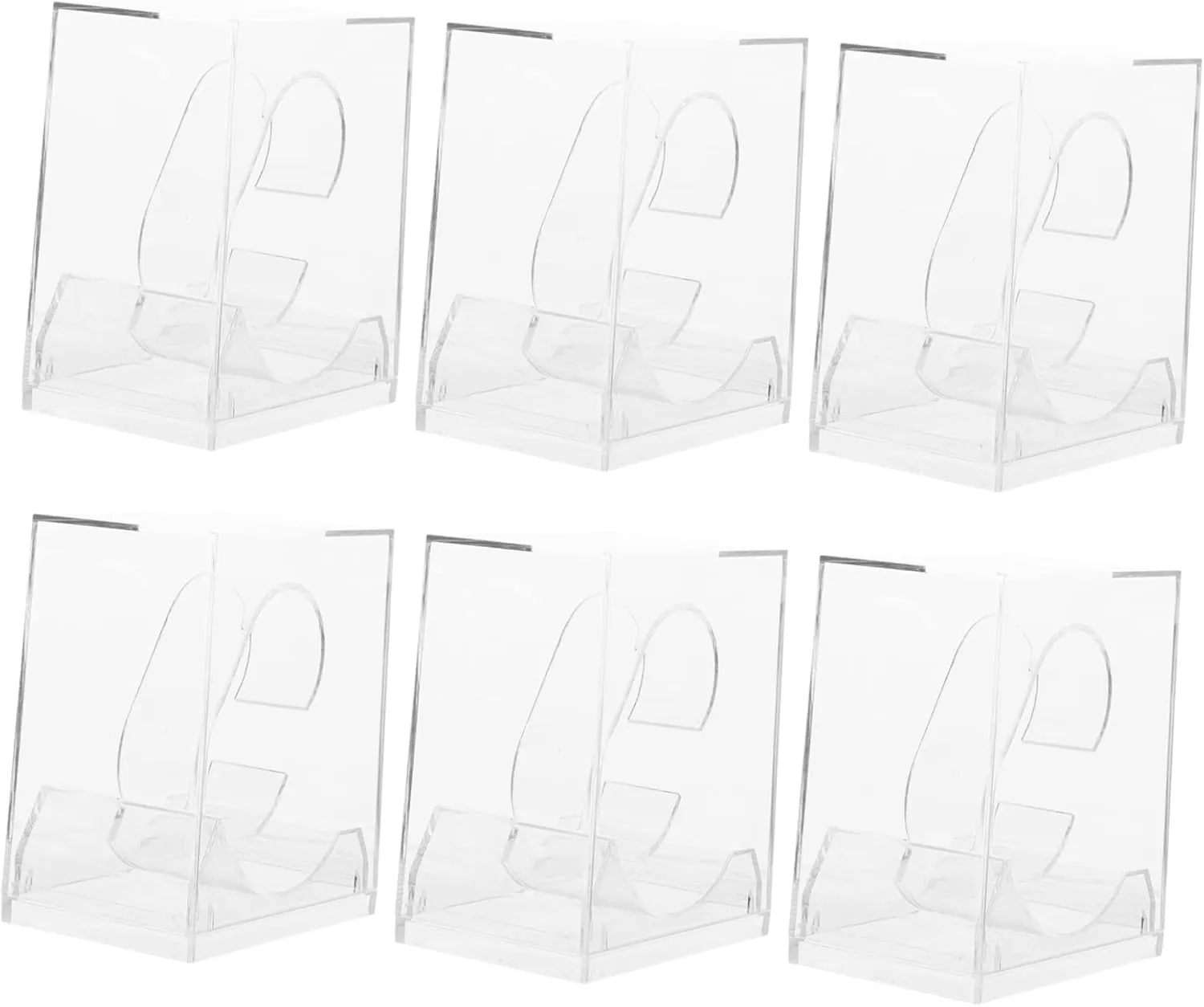 KESYOO 6Pcs Transparent Watch Storage Boxes Durable Display Case for Watches Packing Case for Organizing and Protecting