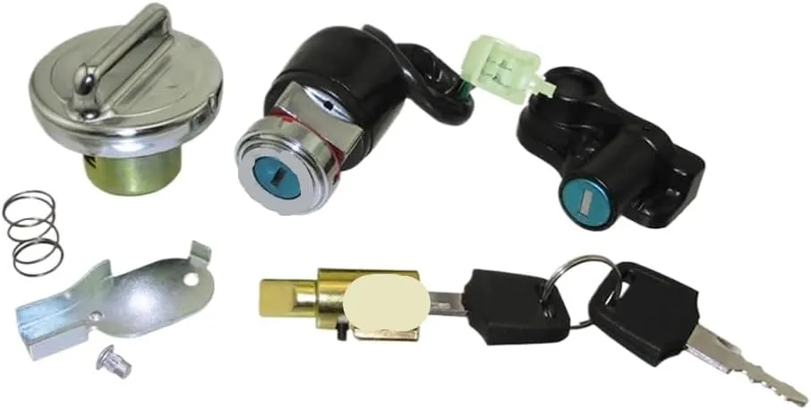 Key Switch Lock Tank Cap Compatible With Dax Skyteam Compatible 50cc 90cc 125cc CT70 ST50 ST125 Models