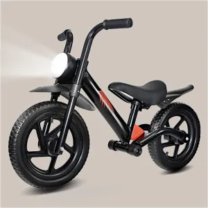 KRIDDO Kids Balance Bike for 2-5 Years, with Front Light, Upgraded Tires for All Terrain, Upgraded Bearing for Smooth and Stable Riding, Front and Rear Fenders, Adjustable Seat