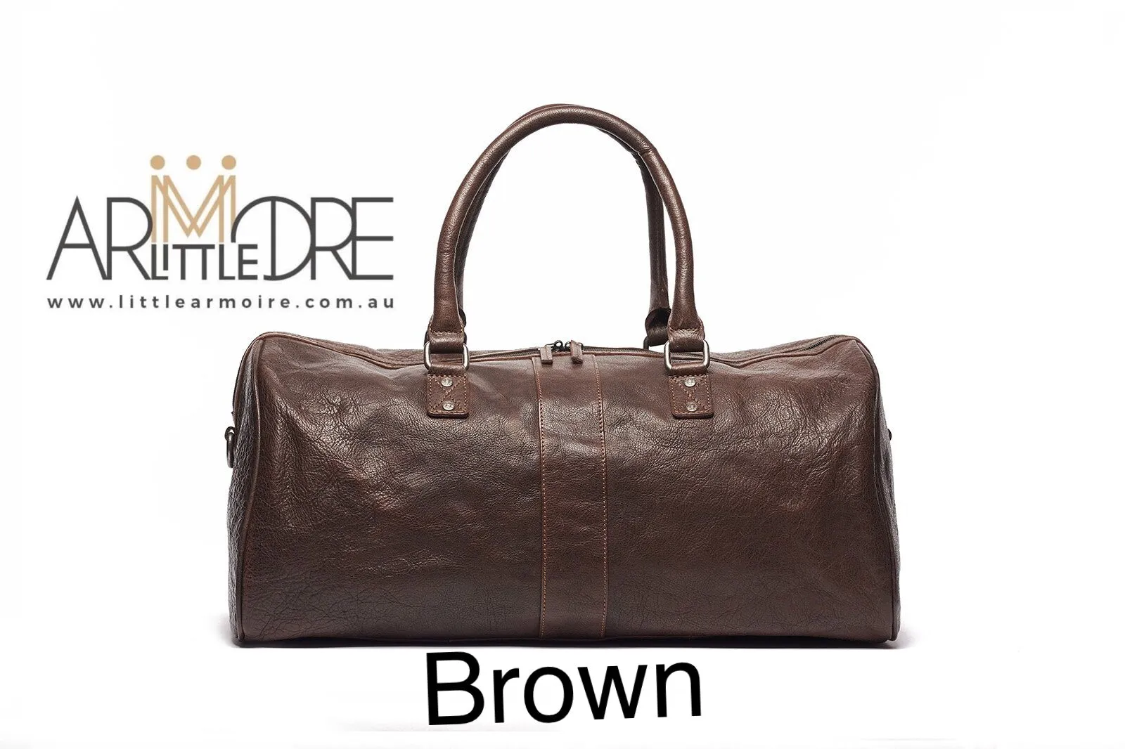 LA2031 Leather Overnight Luggage Bag