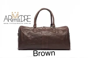 LA2031 Leather Overnight Luggage Bag