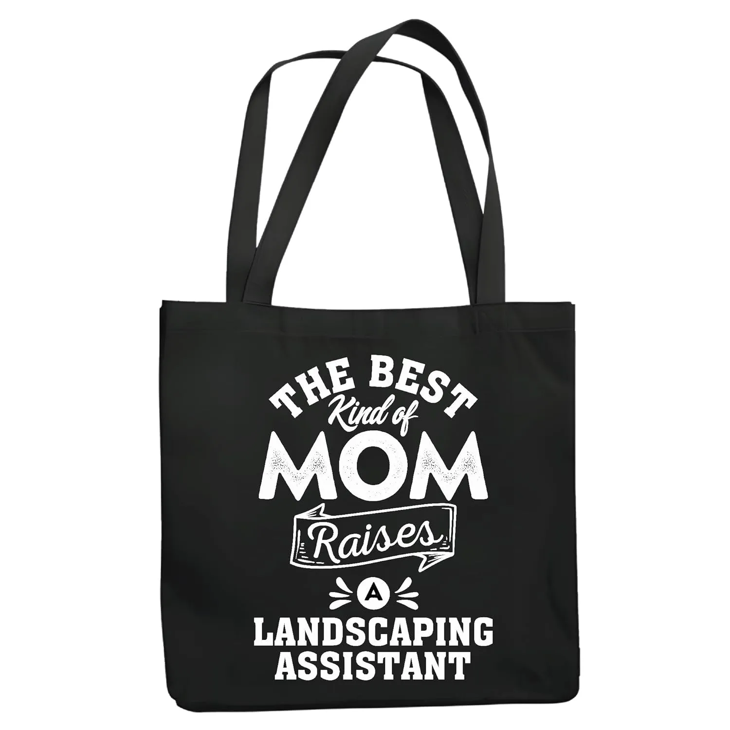 Landscaping Assistant Mom Gift for Mothers Day Navy Black Multicolor Canvas Tote Bag