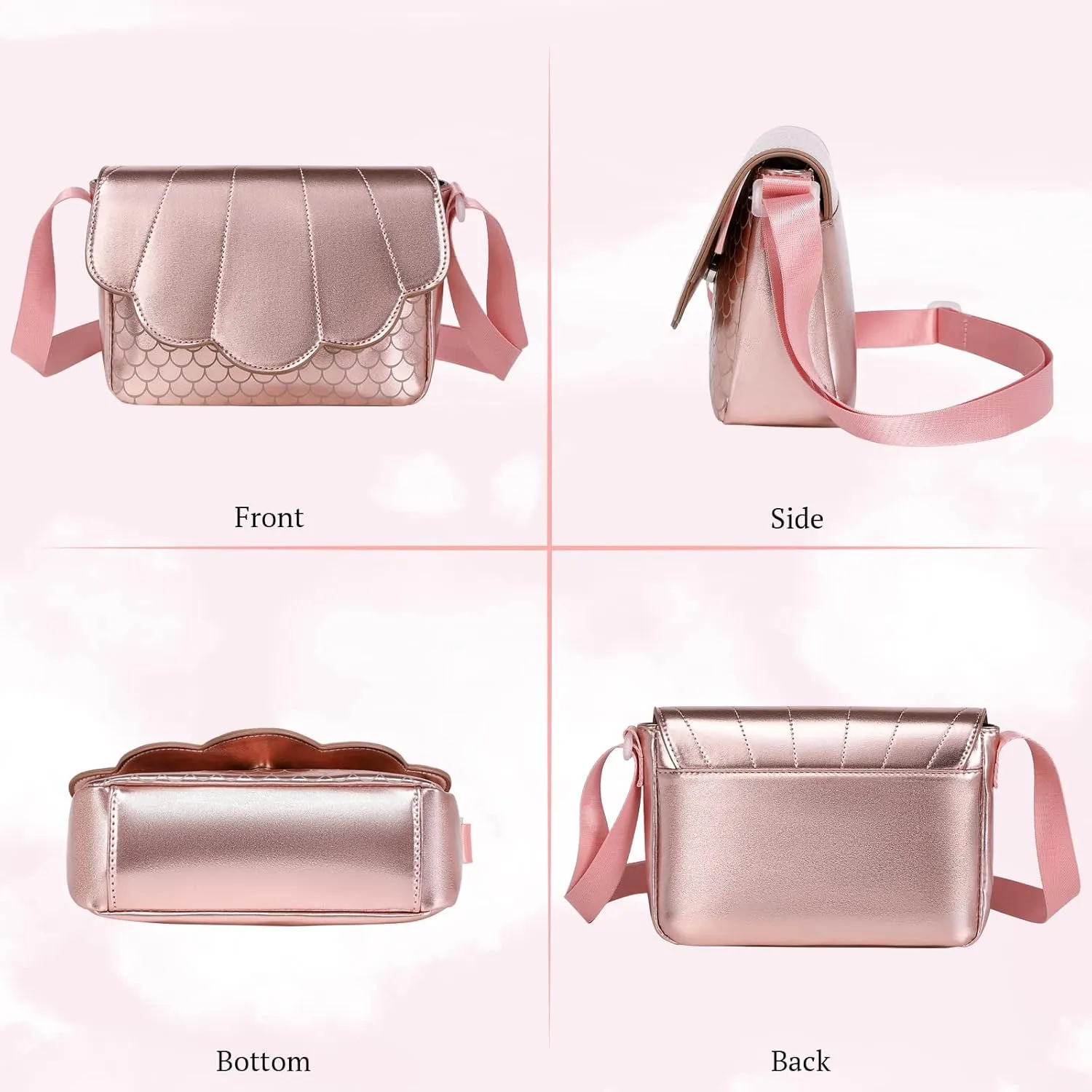 Lanola Lightweight Small Messenger Shoulder Bag,Crossbody Bag Purse for Girls Gift for Preteen/Teen Little Kids
