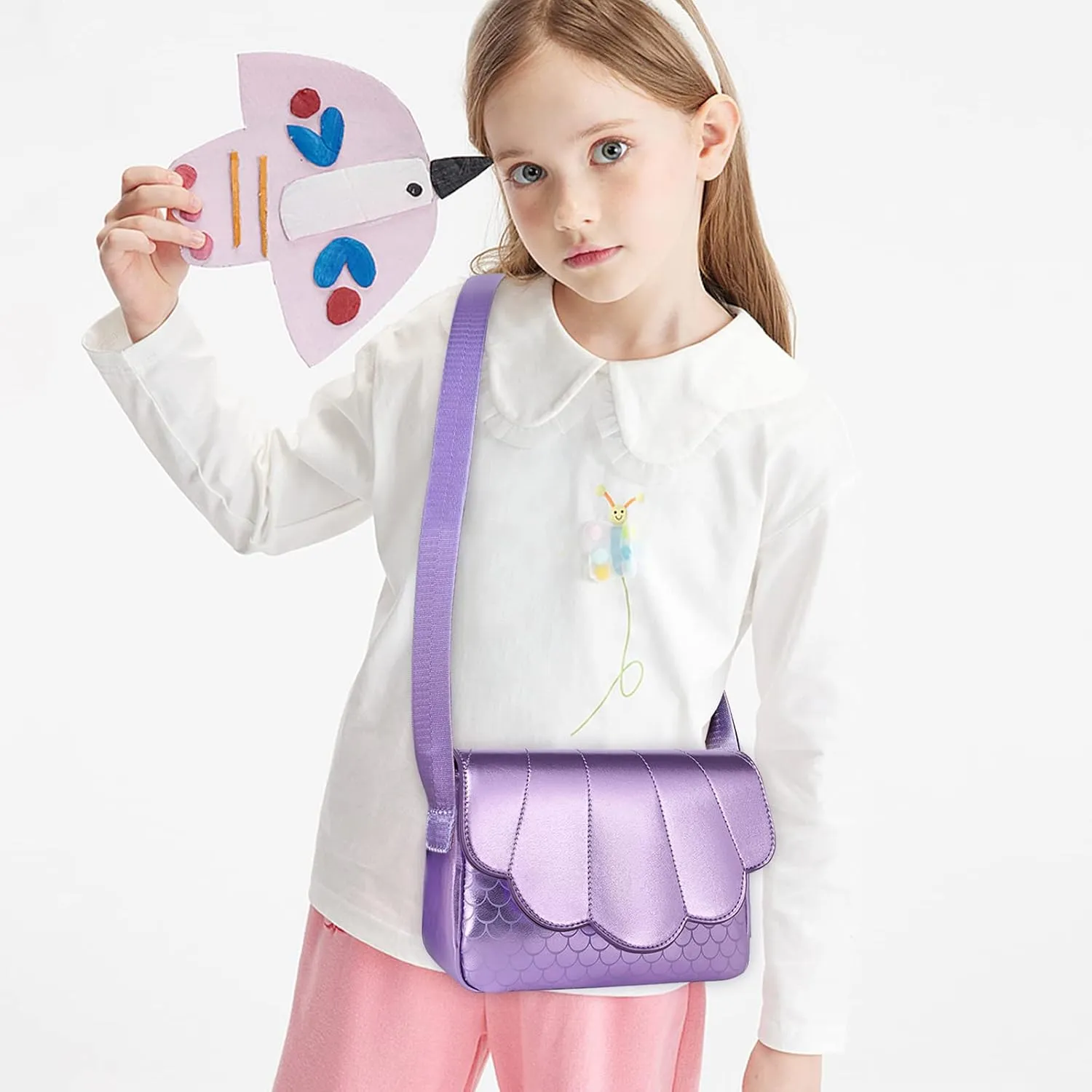 Lanola Lightweight Small Messenger Shoulder Bag,Crossbody Bag Purse for Girls Gift for Preteen/Teen Little Kids
