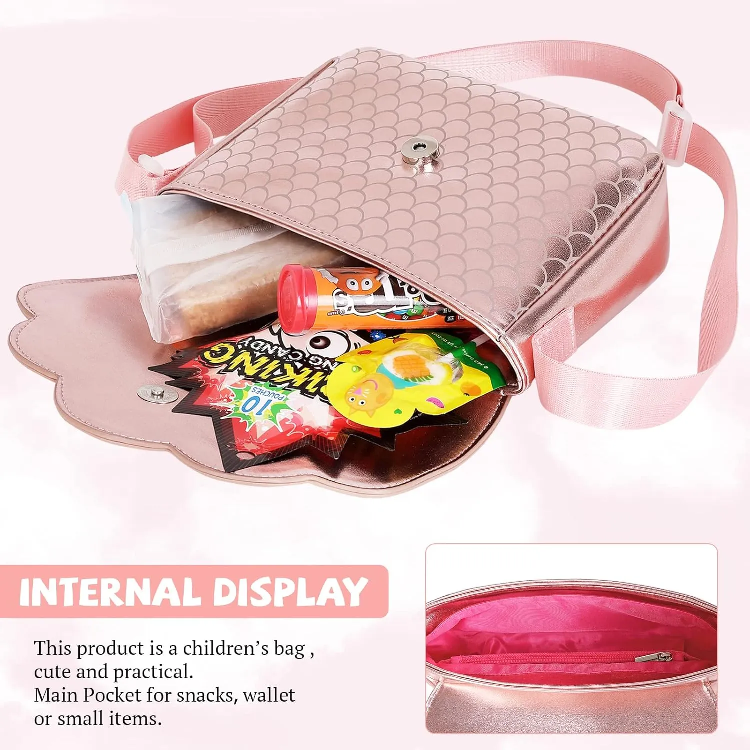 Lanola Lightweight Small Messenger Shoulder Bag,Crossbody Bag Purse for Girls Gift for Preteen/Teen Little Kids