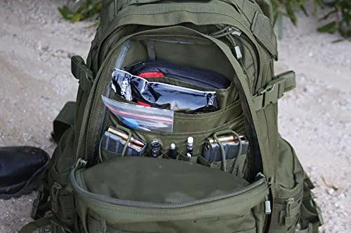 LAPG Operator Tactical Backpack, Adjustable Outdoor Operation Backpack with MOLLE System, Hiking Knapsack - OD Green