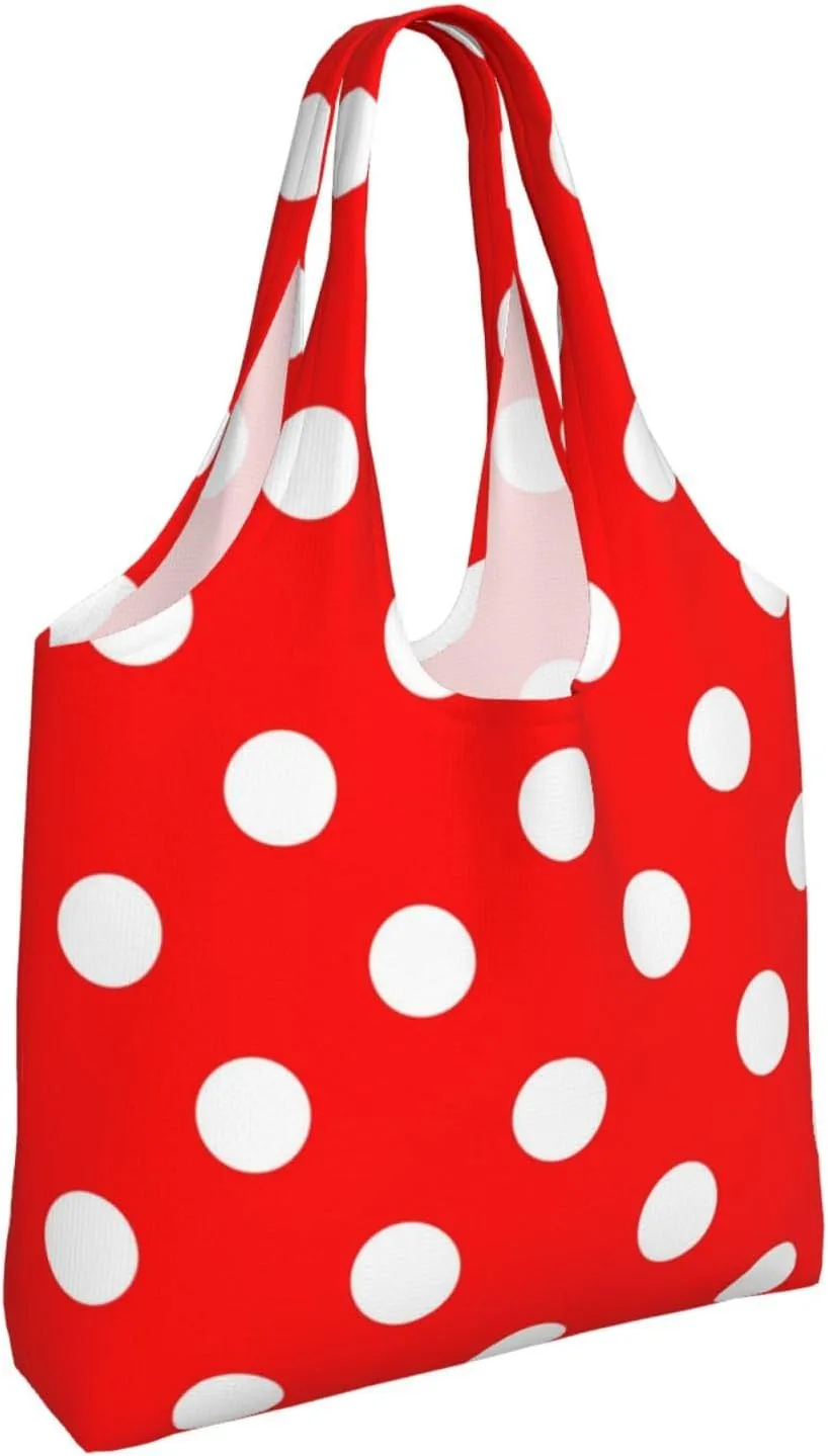 Large Foldable Reusable Grocery Bags, Machine Washable Tote Bag Kitchen Essential