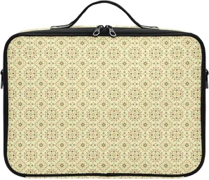 Large Hard Shell Travel Bag Makeup Organizer with Handle Dividers