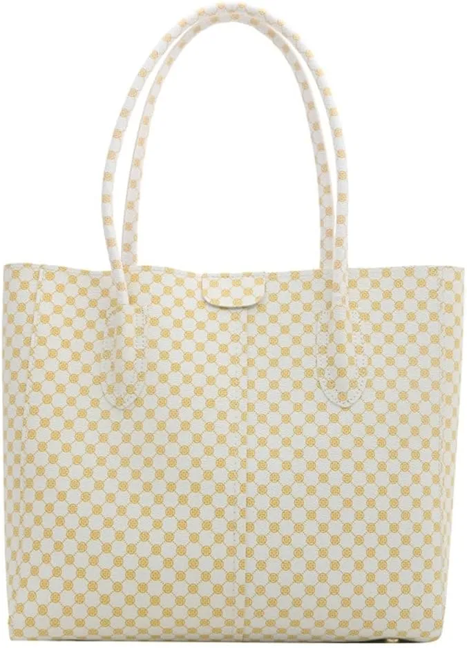 Large Vegan Leather Tote Bags Women Weekender Shoulder Bag Shopper Handbag Travel Purse