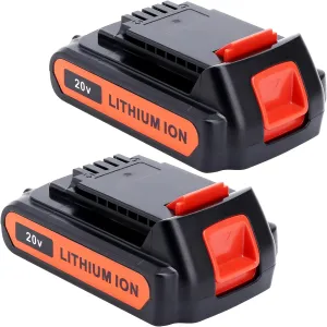 Lasica 2Pack 4.0Ah 20V MAX LBXR20 Compatible with Black and Decker Weed Eater 20V Battery LB2X4020 LBXR2020-OPE LBXR20-OPE2 LBXR20B-2 LB2X3020-OPE LBXR20BT 20 Volt Max Outdoor Cordless Power Tools