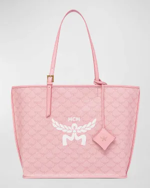 Lauretos Monogram Canvas Shopper Tote Bag
