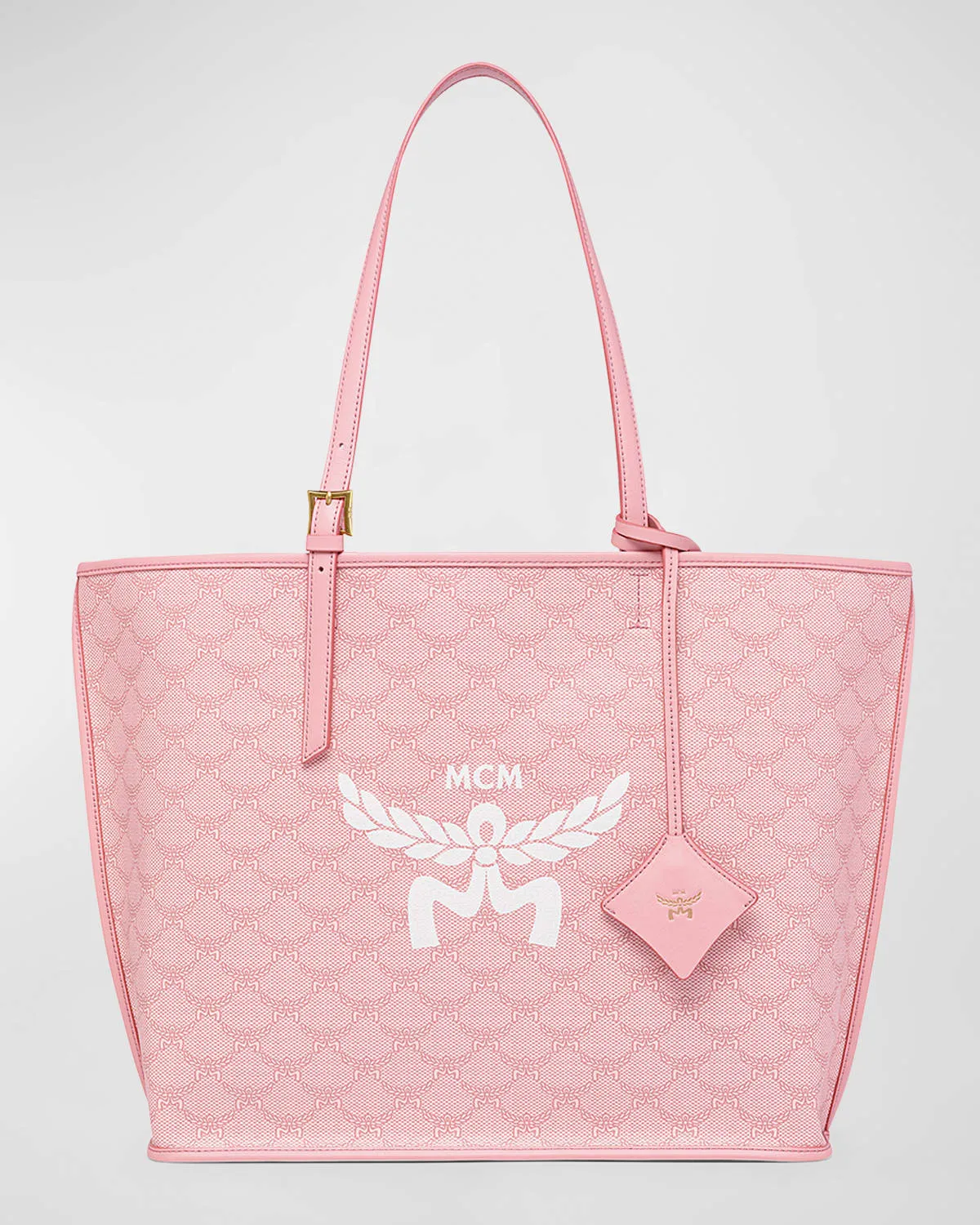 Lauretos Monogram Canvas Shopper Tote Bag