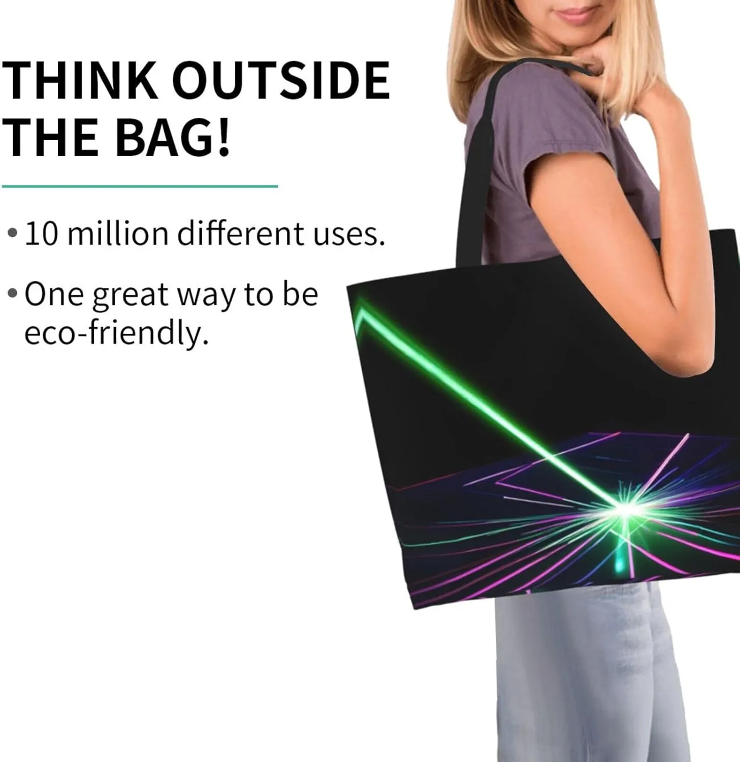 Lavender Stamp Women Tote Bag,Casual Tote'S Handbag Big Capacity Shoulder Bag Crossbody Bag