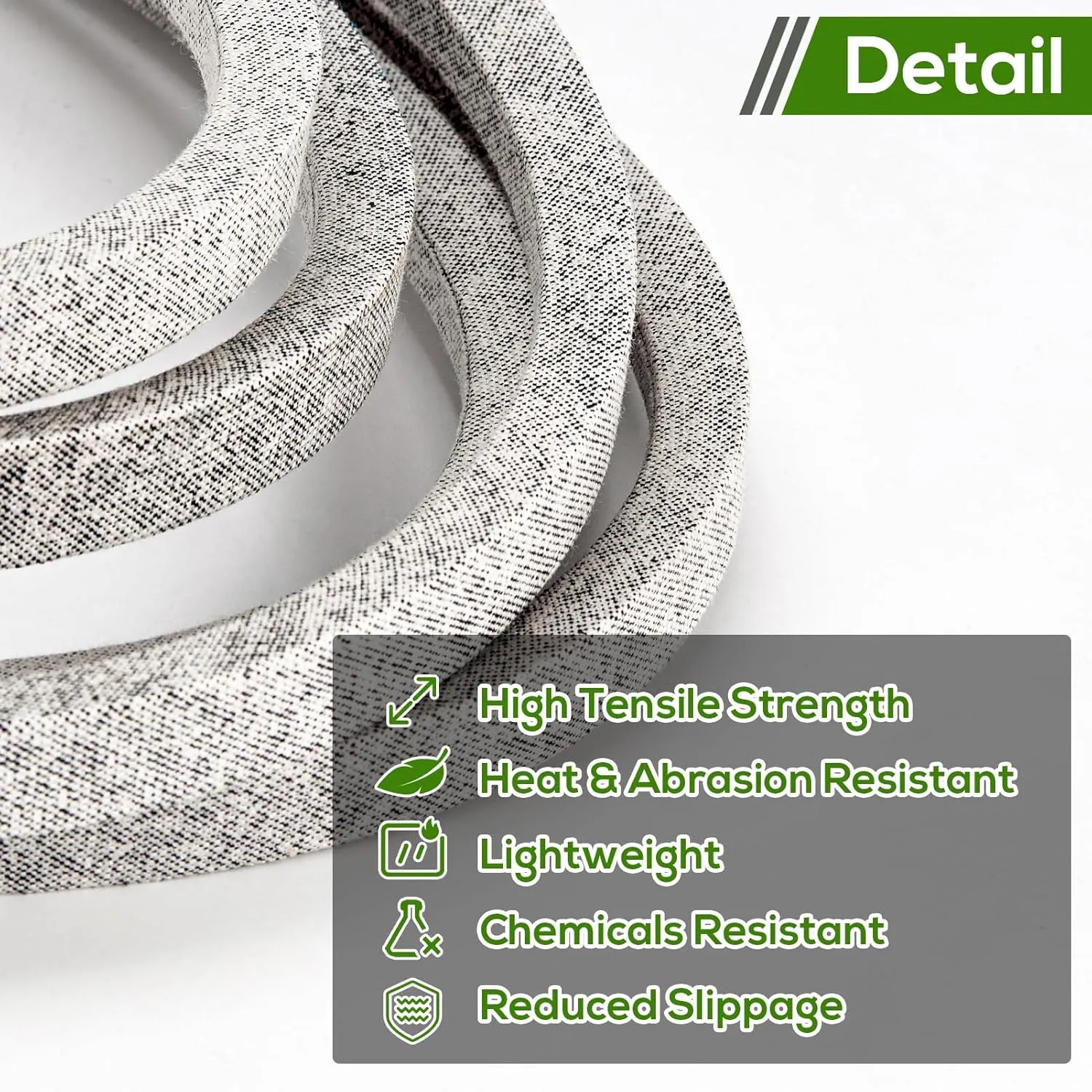 Lawn Mower Deck Belt 07200023 Replacement for 52" Deck Compatible with Ariens Zoom,Zoom XL,IKON,Drive Belt Compatible with Gravely ZT X & ZTXL Series,Length 145.5"