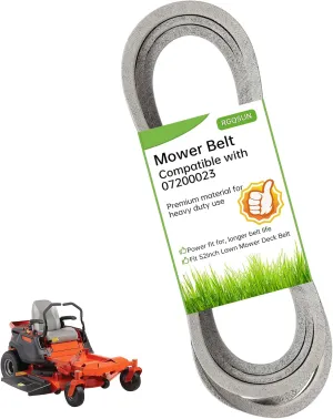 Lawn Mower Deck Belt 07200023 Replacement for 52" Deck Compatible with Ariens Zoom,Zoom XL,IKON,Drive Belt Compatible with Gravely ZT X & ZTXL Series,Length 145.5"