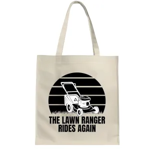 Lawn Ranger Funny Tote Bag Perfect Gift for Lawn Care and Landscaping Enthusiasts Natural White Multicolor Canvas Tote Bag