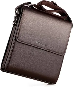 Leathario Men's Shoulder Bag Leather Small Messenger Bag for Men Crossbody Bags for Men Handbag Satchel Travel bag