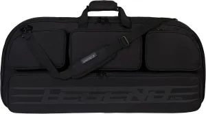 LEGEND Alpha Compound Bow Case - Securely Fits MTM Ultra Compact Arrow Cases - Archery Bow Bag with Back & Shoulder Straps - Includes Cam Protectors, Soft Padding, and Extra Pockets 37"x16.5" Interior