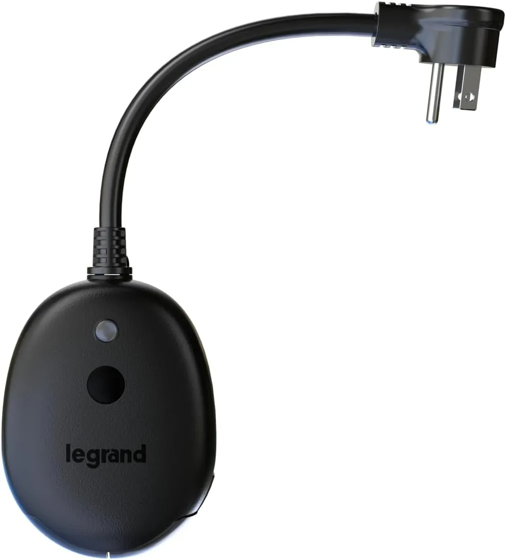 Legrand Wi-Fi Outdoor Dual Output Matter Smart Plug, Effortless Setup, Enhanced Compatibility with Apple HomeKit, Google Home, Alexa & SmartThings, Matter Smart Home, Pack of 1 WWMP31