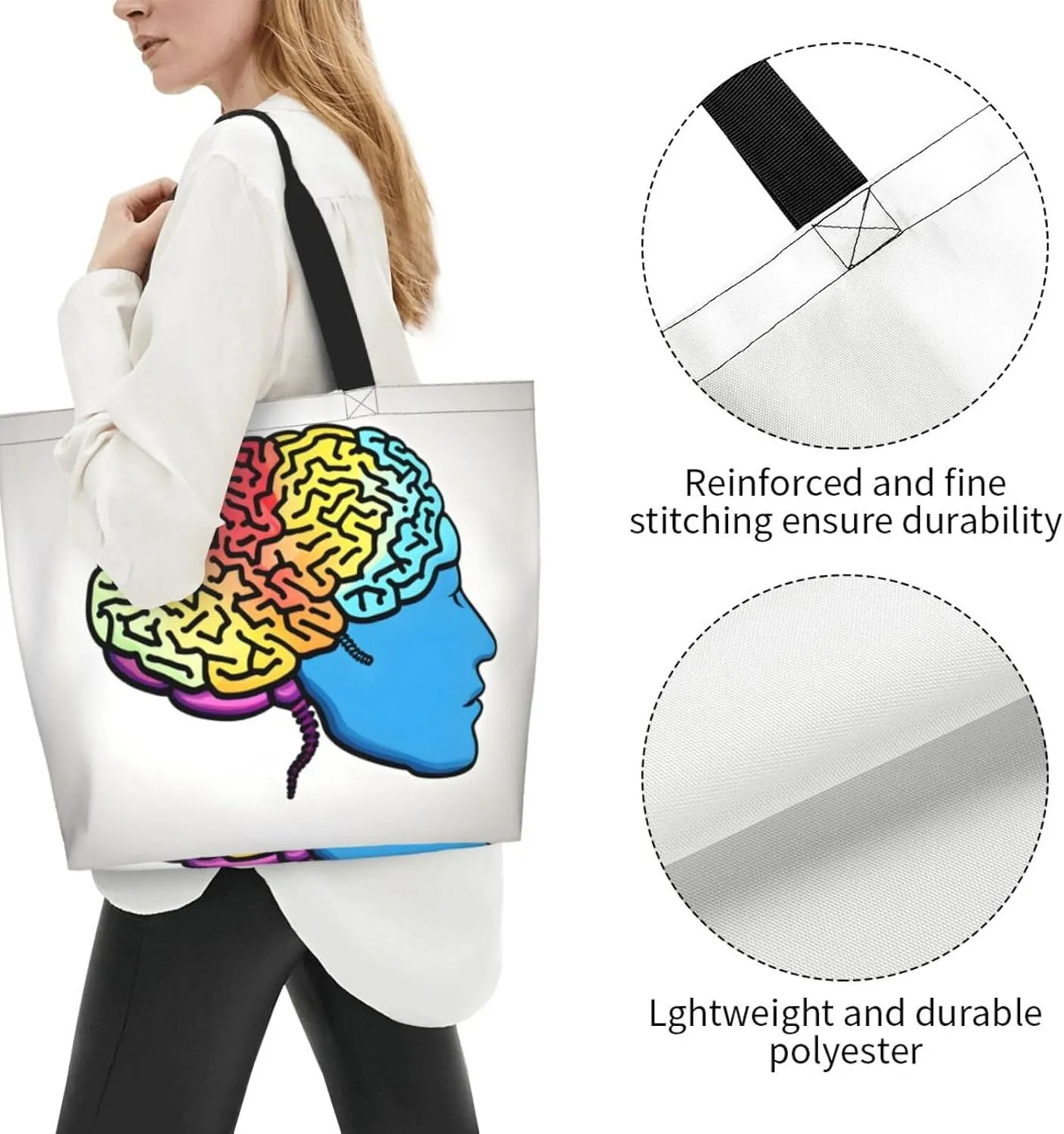 Lemon Zest Yellow Stripes Women Tote Bag,Casual Tote'S Handbag Big Capacity Shoulder Bag Crossbody Bag