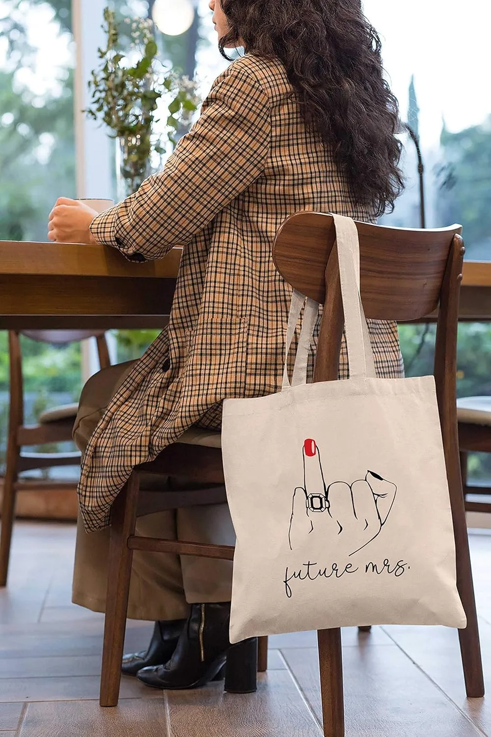 LIBIHUA Shoulder Bag,Shopping Tote Bag Gift – Engagement Present for Women- Bride to Be - Newly Engaged-Bridal Shower Present for Bride-Bachelorette Party Gifts for Her Best Friend,Bestie-Future Mrs