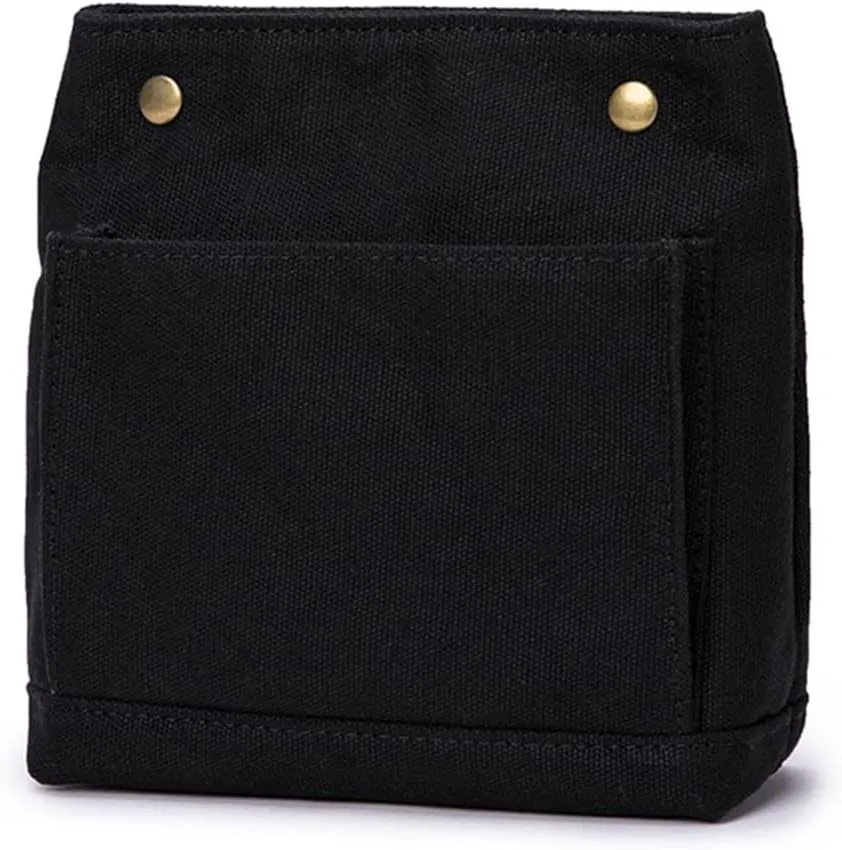 Lightweight Handbag Organizers Insert with Multiple Pockets - Handbag Organizer for Storage and Organization, Cosmetic Bag, Cotton Canvas （XS, Black）