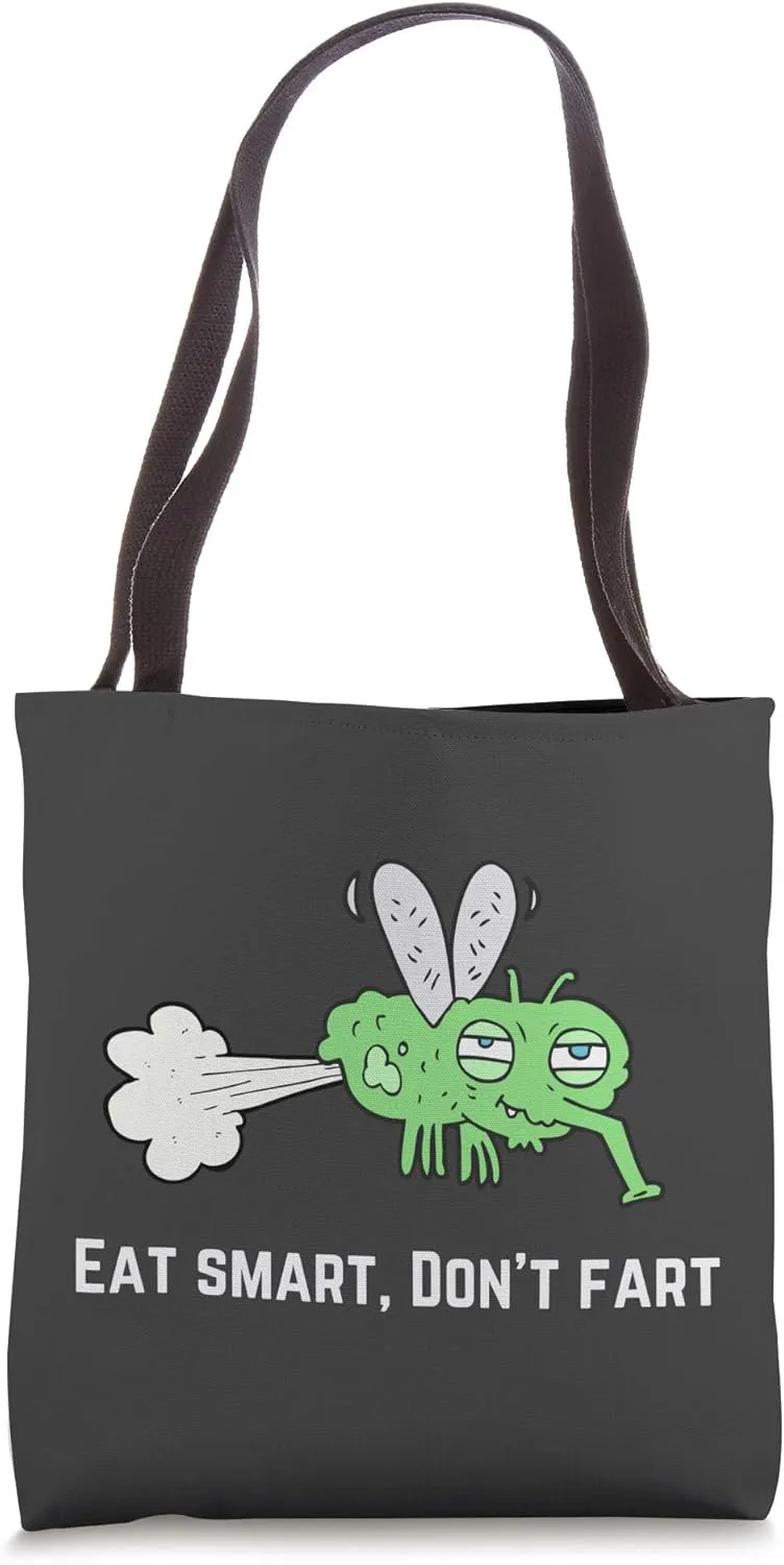 Lime Green Mosquito Bites and Fart - Mosquito Fart Machine Tote Bag