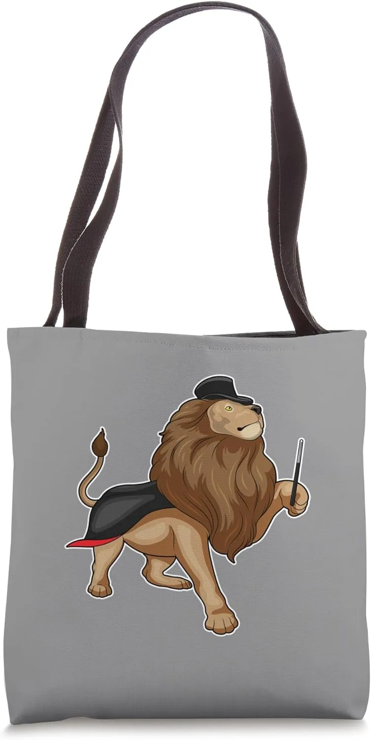 Lion Wizard Magic wand Tote Bag