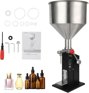 Liquid Filling Machine,Bottle filling Machine, A03 Pro 100ml Manual Filling machine For Liquid Paste Cosmetic/Cream/Perfume/Drink//Shampoo/Lip Gloss