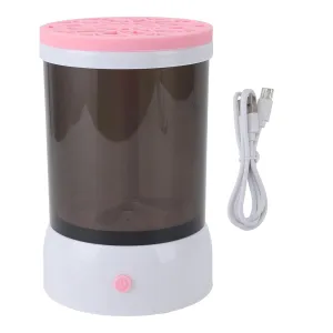 Long lasting and Secure Makeup Brush Cleaner Machine USB Powered Visible freshest Process Portable Electric Cosmetic Supplies Cleaner for All Size Makeup Brushes (Pink)