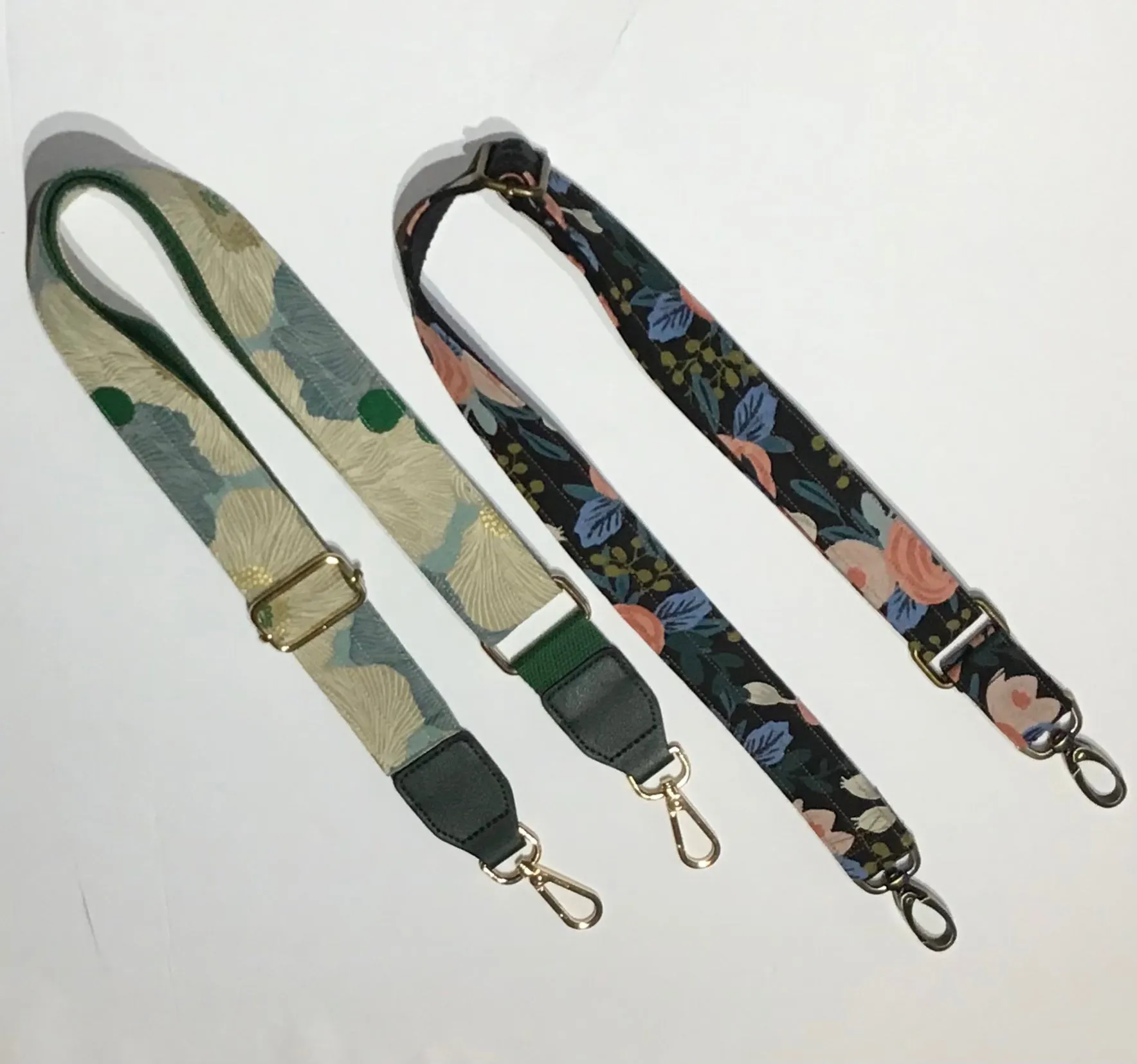 Long Replacement Rifle Paper Co Linen Canvas Adjustable Bag Strap