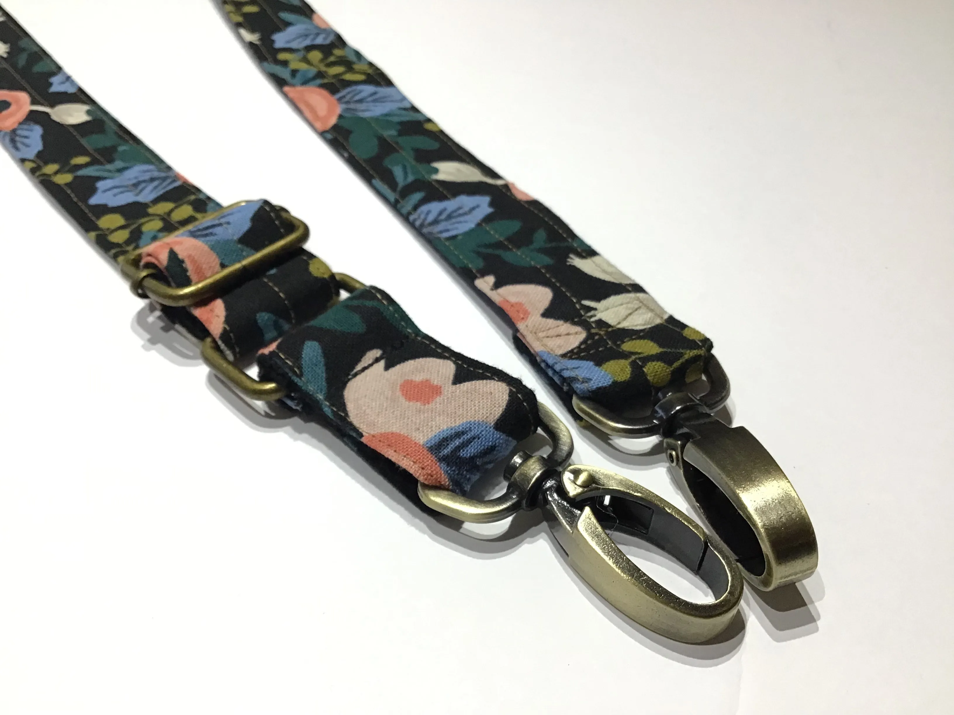 Long Replacement Rifle Paper Co Linen Canvas Adjustable Bag Strap