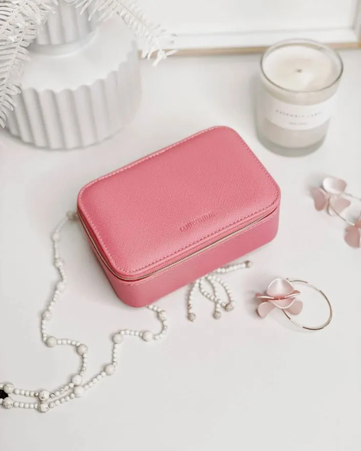 LOUENHIDE Ellie Jewellery Box - Bubblegum Pink