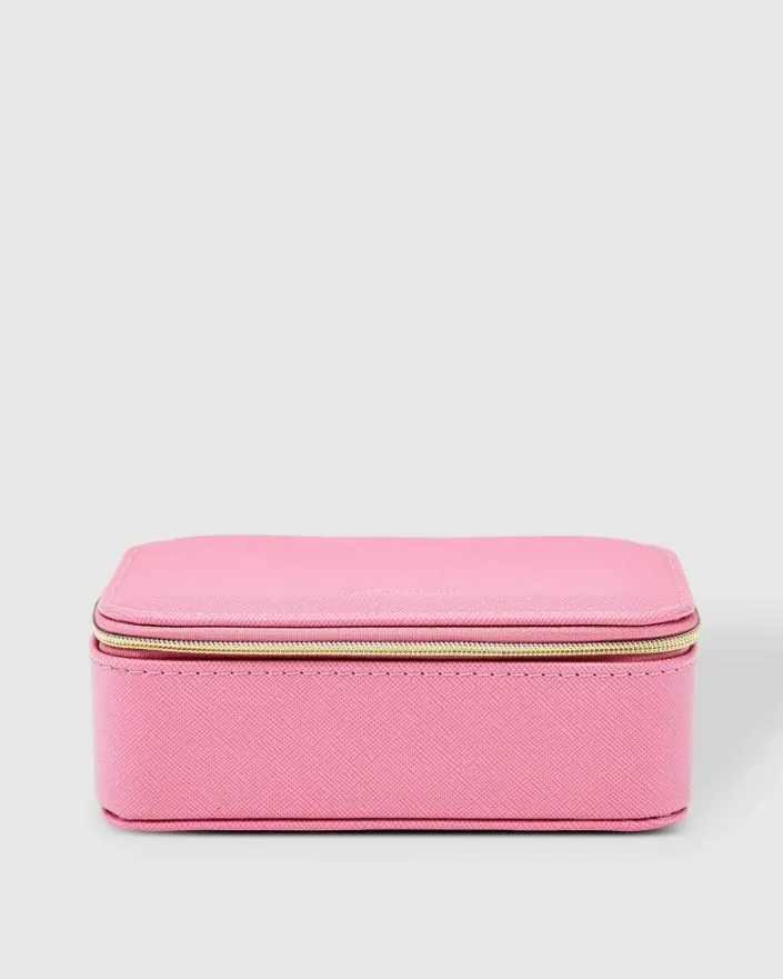 LOUENHIDE Ellie Jewellery Box - Bubblegum Pink