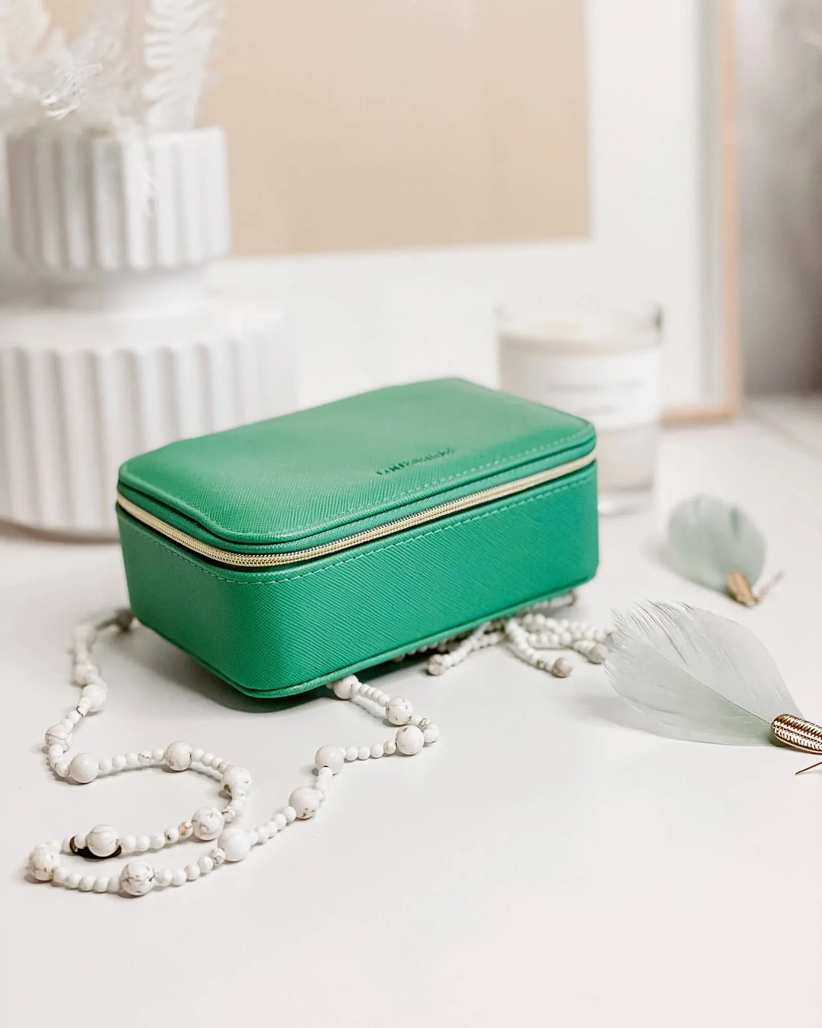LOUENHIDE Ellie Jewellery Box - Spearmint