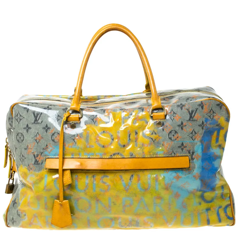 LOUIS VUITTON MULTI-COLOR MONOGRAM PULP WEEKENDER PM