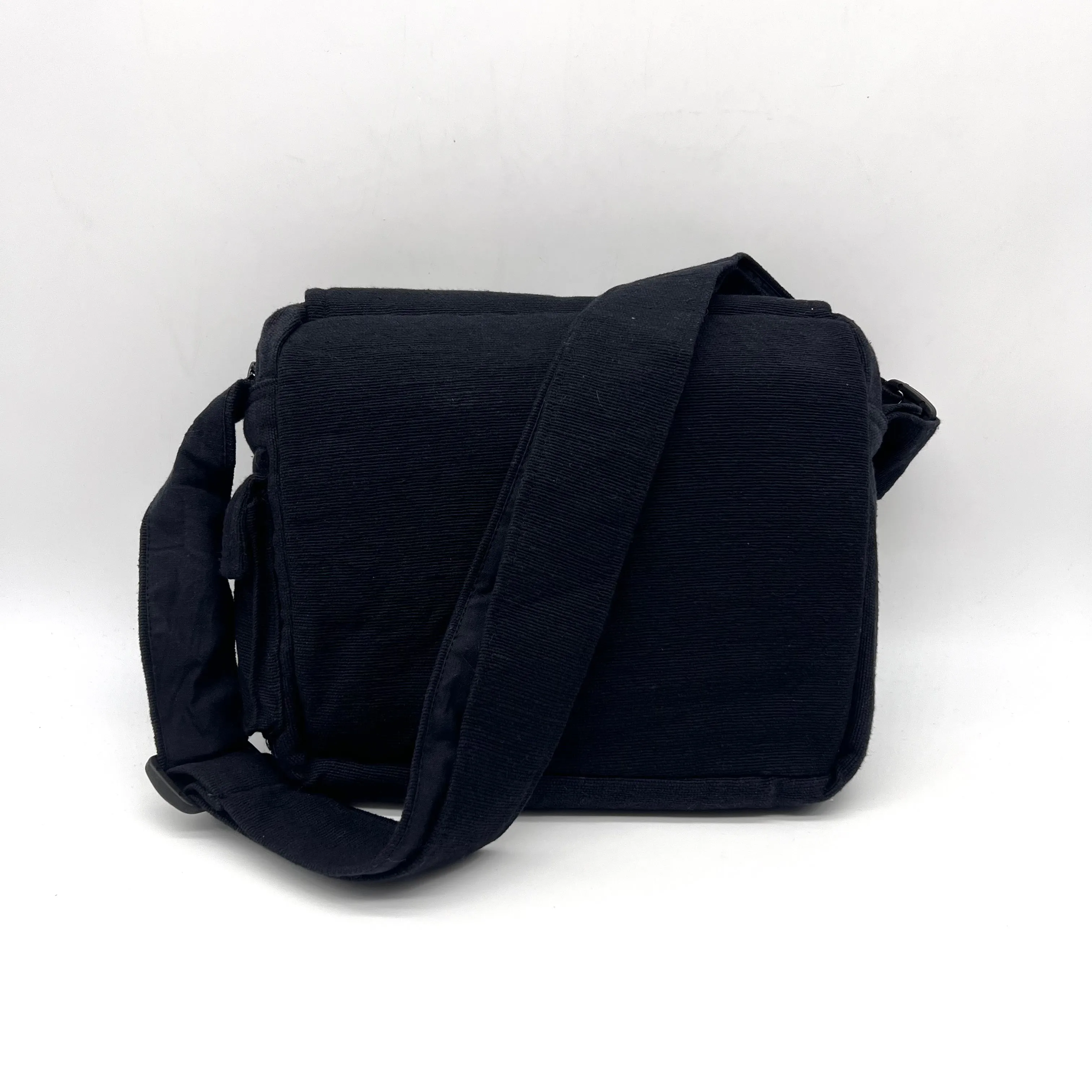 Lukla Black Embroidered Messenger Bag