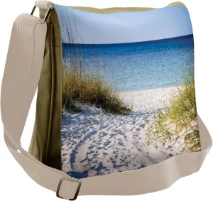 Lunarable Beach Messenger Bag, Clear Sky at Gulf of Mexico, Unisex Cross-body