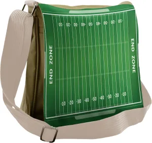 Lunarable Football Messenger Bag, Strategy Tactics End Zone, Unisex Cross-body