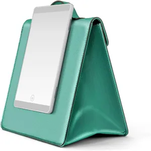 Makeup Box with Mirror and Lights, LED Three-Color Adjustable Makeup Mirror, Smart Touch and Stable Suction Force, Rechargeable Lighted Makeup Mirror,Green