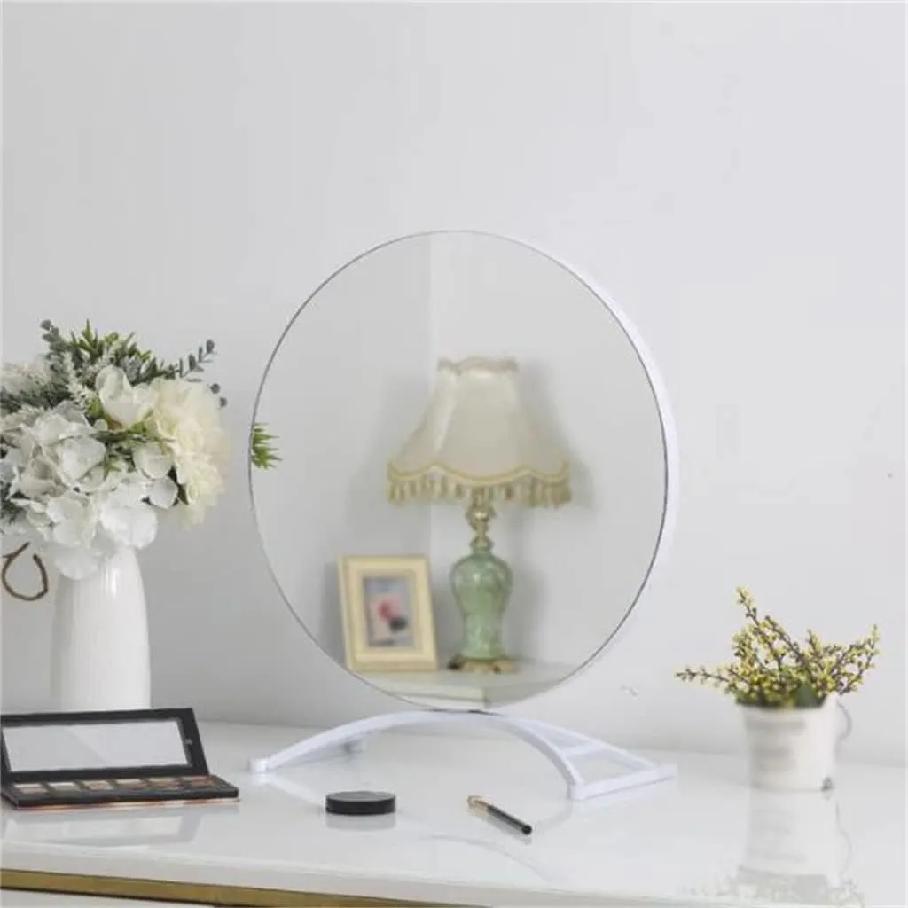 Makeup Mirrors Desktop Desktop Large Dressing Mirrors Dormitory Student Beauty Girl Mirrors(60cm)