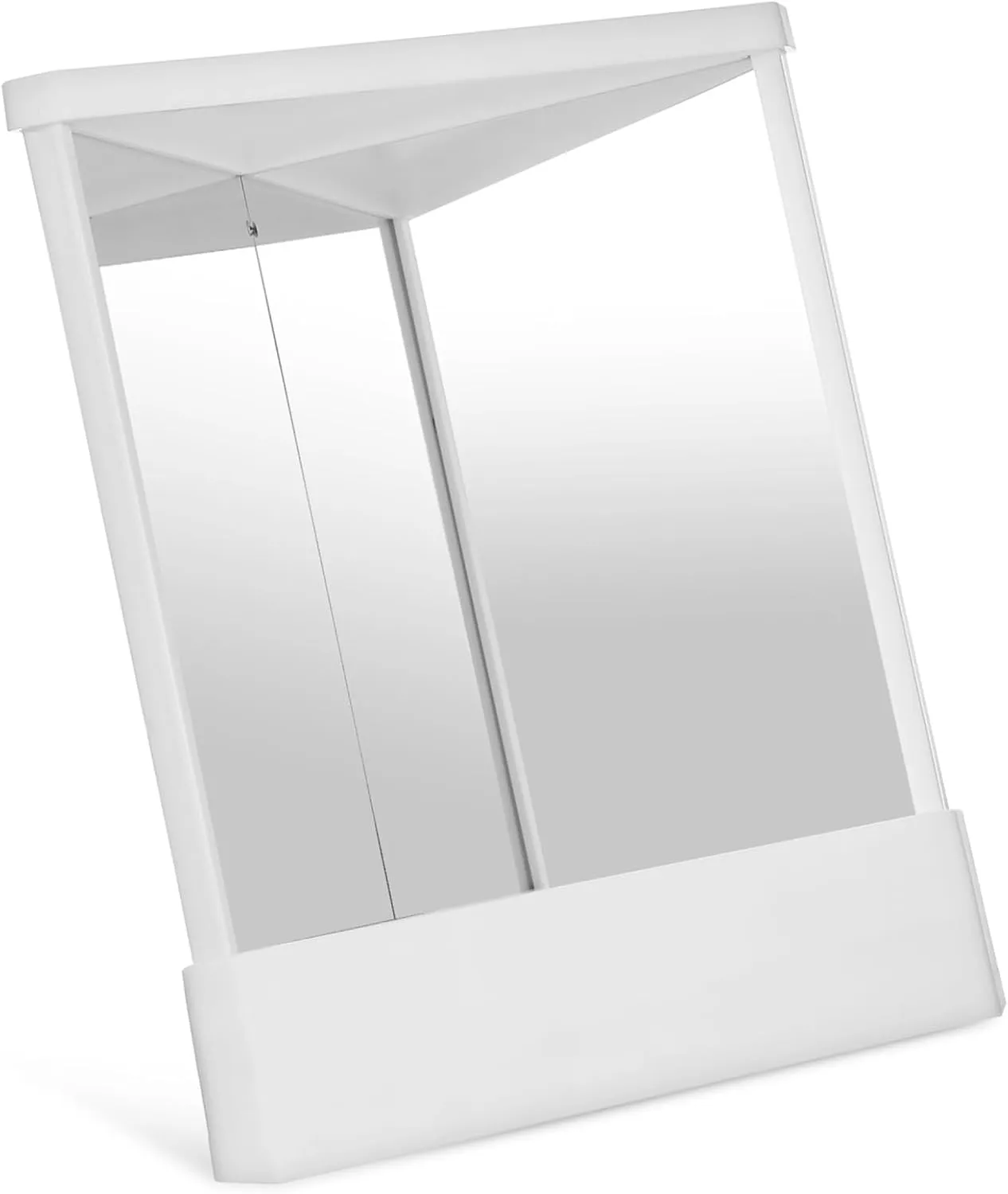 Makeup Vanity Mirror True Mirror Non Reversing Double Sided Magnifying Side Inverted Standing for Vanity