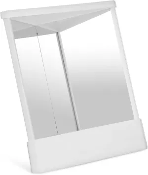 Makeup Vanity Mirror True Mirror Non Reversing Double Sided Magnifying Side Inverted Standing for Vanity